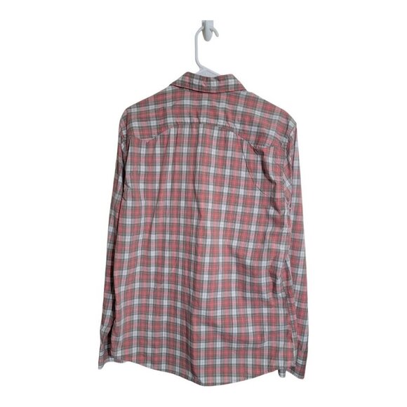 Gap Shirt Mens M Multicolor Plaid Pearl Snap Cotton Western Rancher Preppy Rodeo - Picture 2 of 9